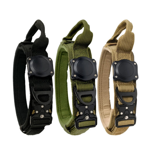 Tactical Military Style AirTag Dog Collar